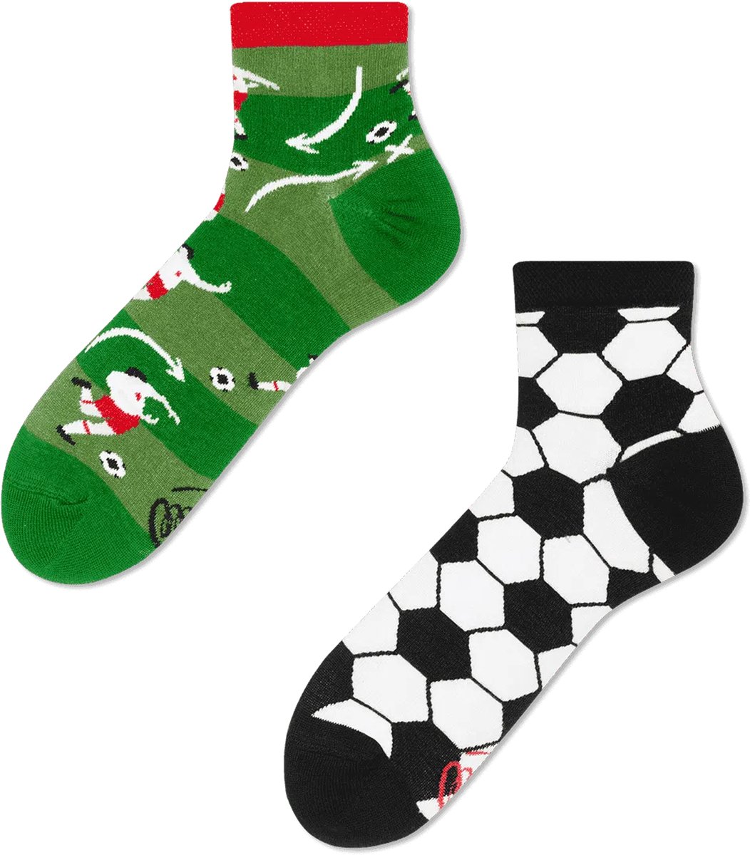 Many Mornings unisex hoge enkelsokken - Football Fan Quarter - Unisex - Maat: 43 - 46
