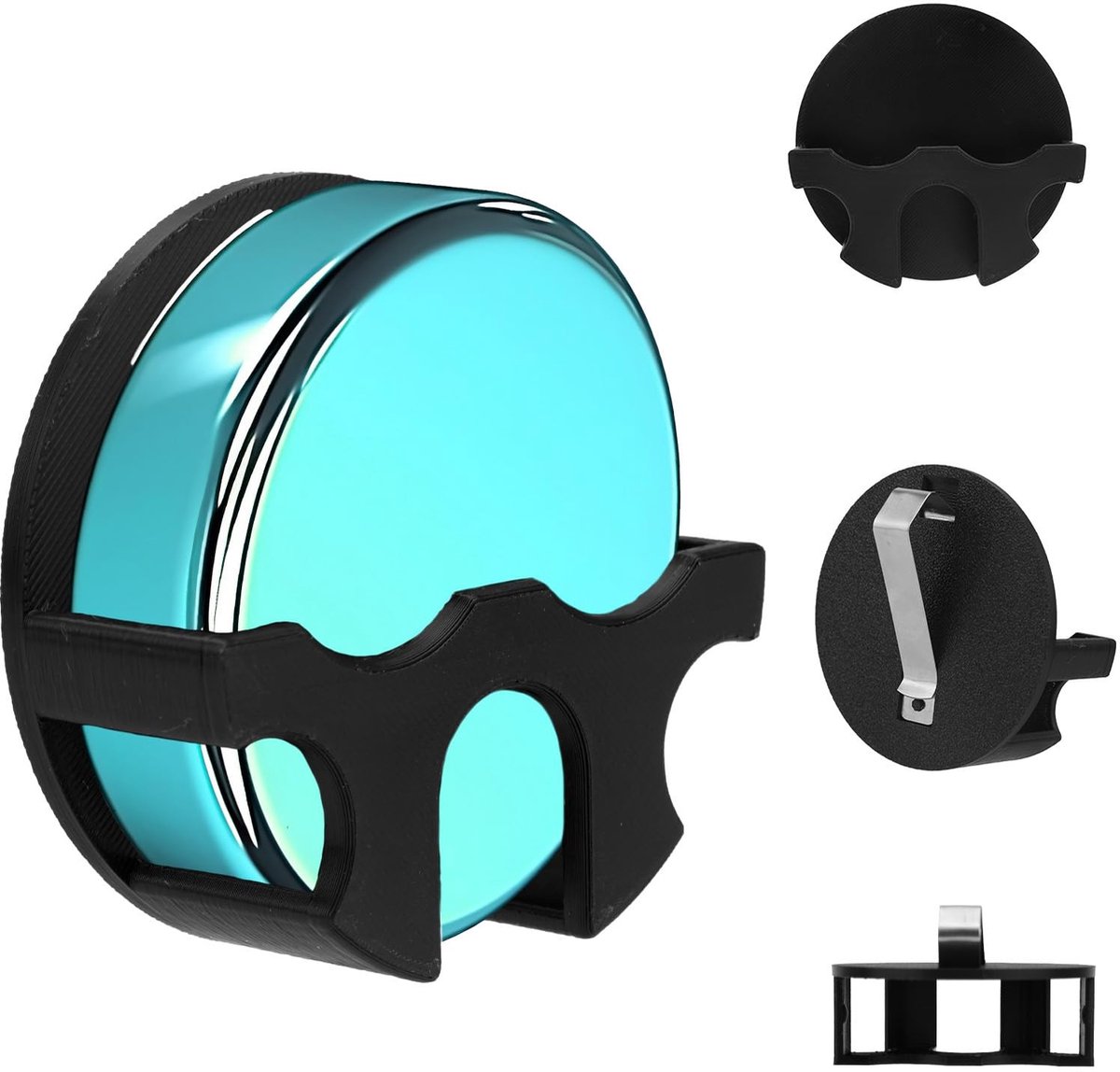 Allecto - Universele Holster Clip - Lichtgewicht Compact - Zwart - Handige Accessoire - Geschikt voor Zyn en Cans - Ideaal voor Dagelijks Gebruik -...