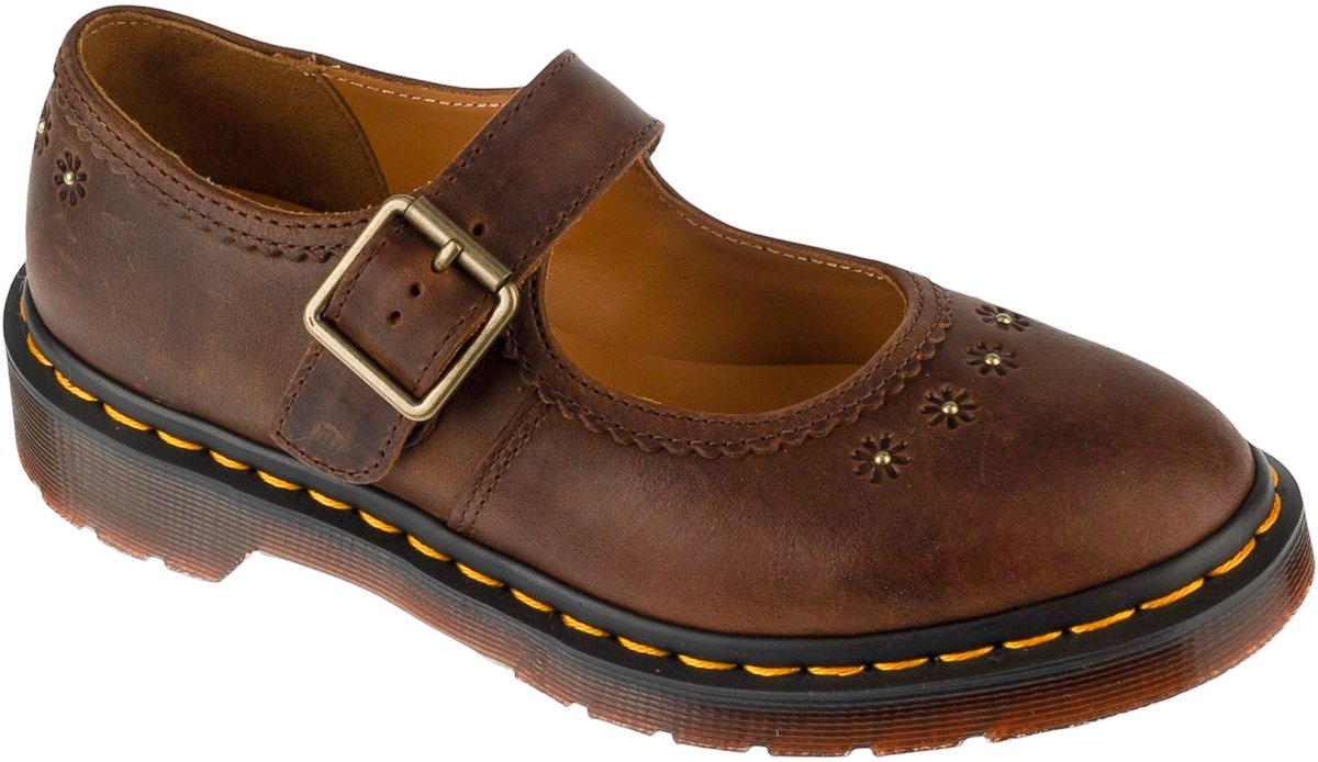 Dr. Martens Mary Jane Flower Vrouwen mocassins Bruin