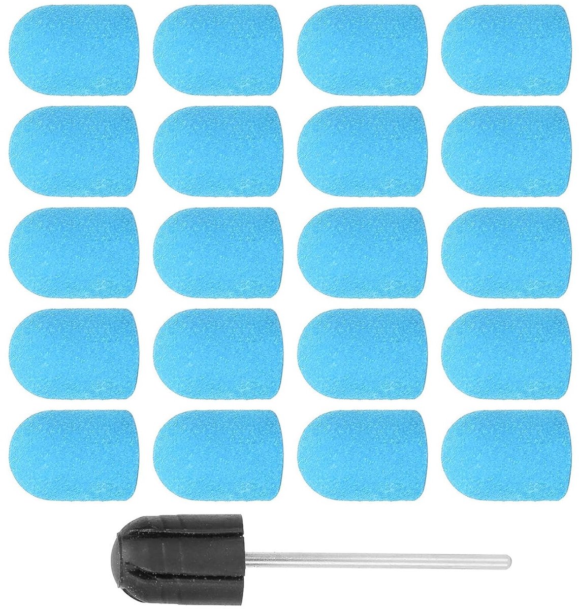 Draagbare Nagelkunst Schuurkap met Polijst- en Schuurbanden Set voor Manicure en Pedicure (13 X 19 Mm)