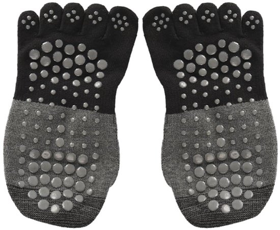 Allecto - Yogasokken - Antislip - Veiligheid tijdens yoga - Vijfvingersokken - Vrije beweging van de tenen - Essentiële voetuitrusting - Geschikt v... van allecto — afbeelding 5