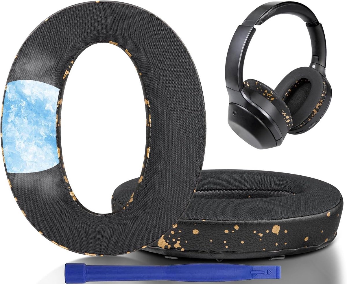 Vervangende Oorkussens voor Sony WH-1000XM2 en MDR-1000X Hoofdtelefoons, Gel Kussens met Geluiddempende Schuim en Extra Dikte voor Optimaal Comfort en Geluidskwaliteit