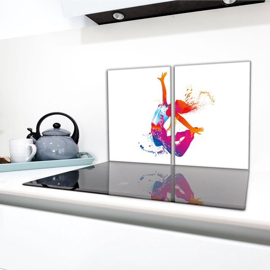 TMK ArtDeko - Serie - Glazen Beschermplaat - 2x 40x52 cm - Wit — afbeelding 3