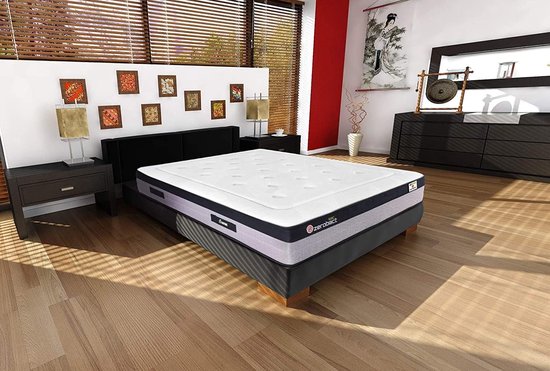 Elastische Matras - Pocketvering Matras - Comfortabel Slapen - Hoge Stevigheid - 135x200cm - Geel — afbeelding 5
