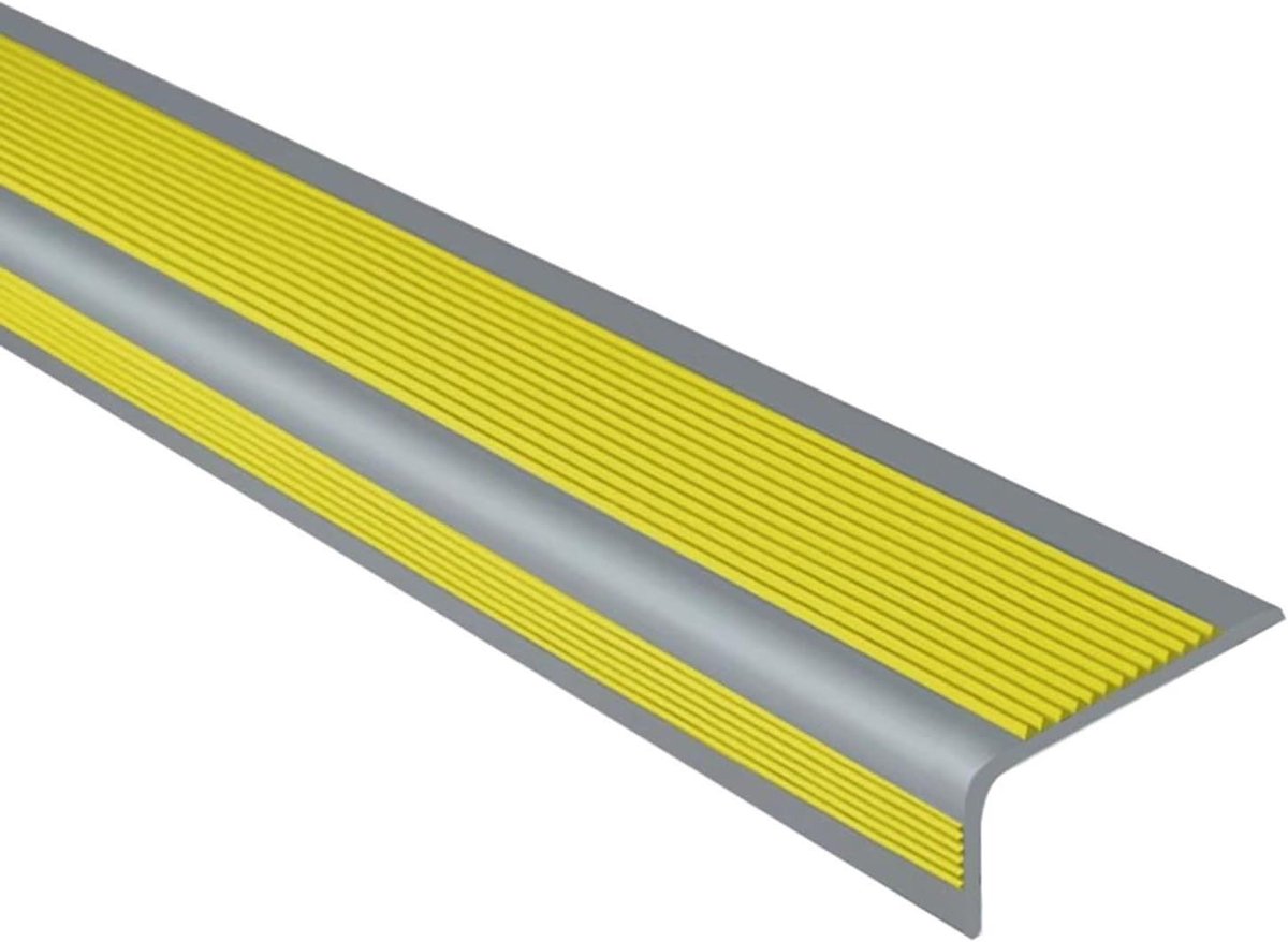 Traprand Bescherming - Antislip Strips - Veilig Traplopen - Waterdicht PVC - 5 x 2.5 cm - Geel