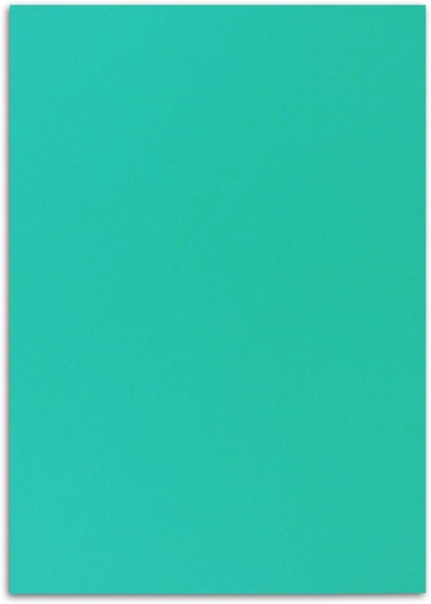 Gekleurd Papier - Knutselpapier Planovellen - Creatief Knutselen - Volledig Door Gekleurd - DIN A4 160 g/m² - Blauw Groen