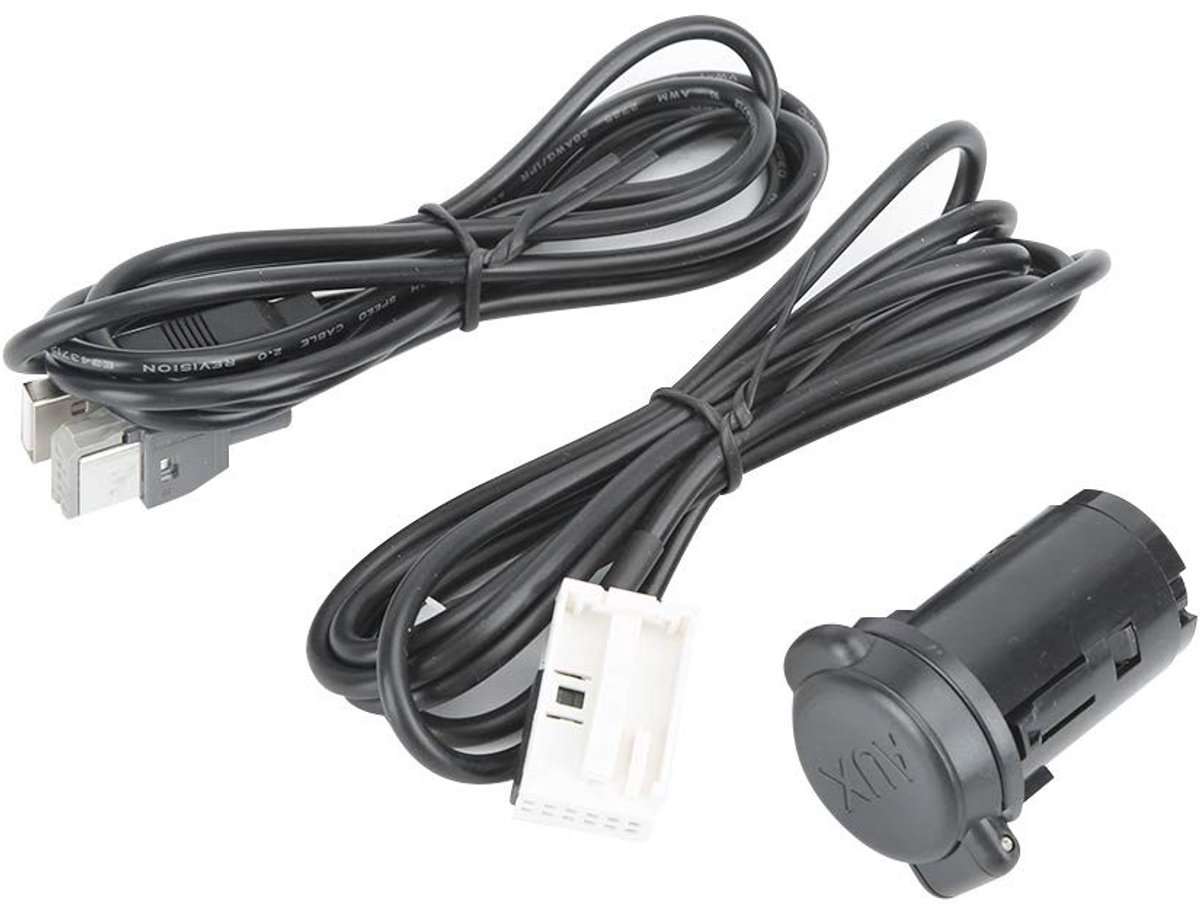 Allecto - USB Aux-in Adapter Kabel - Muziek en Opladen - Verbeterde connectiviteit - Geschikt voor verschillende modellen - Audiokabel - Eenvoudige...
