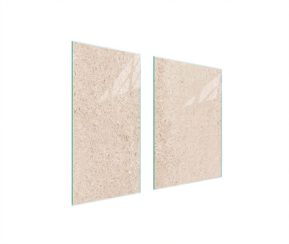 TMK ArtDeko - Snijplank - Beige - Szkło Hartowane - 75x52 cm