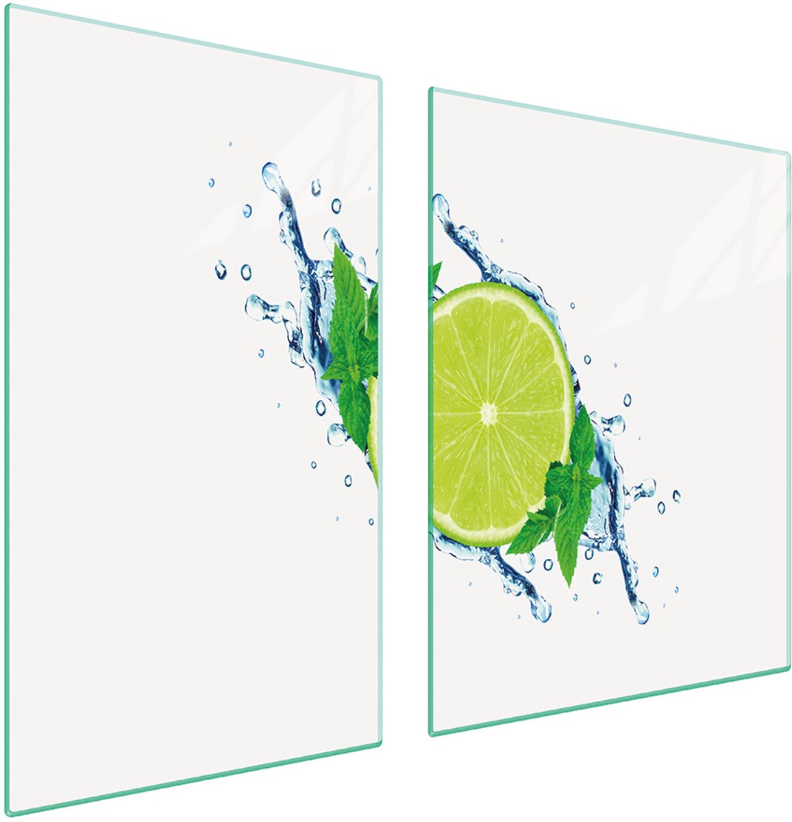 TMK ArtDeko Limonka Serie - Snijplank - Glas - 100x52 cm - Veelzijdig Gebruik