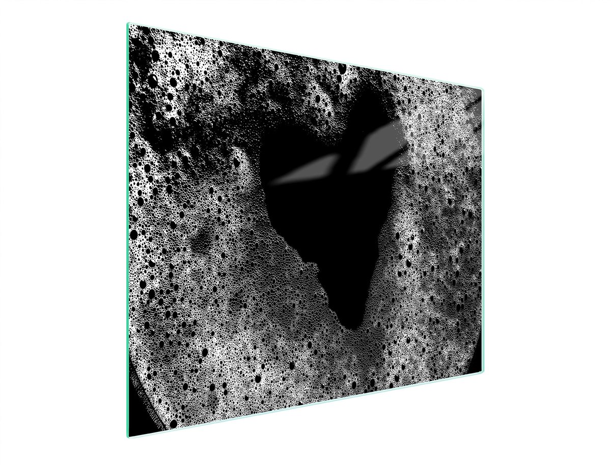 TMK ArtDeko Serie - Snijplank van Glas - 52x30 cm - Hartmotief - Schokbestendig