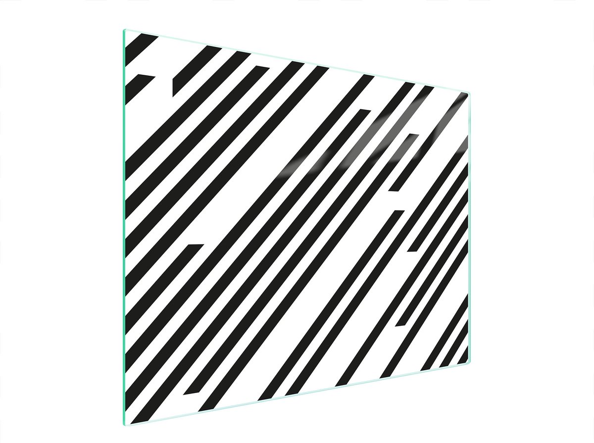 TMK ArtDeko Serie - Snijplank Glas - 52x40cm - Antislip - Geschikt voor Inductie