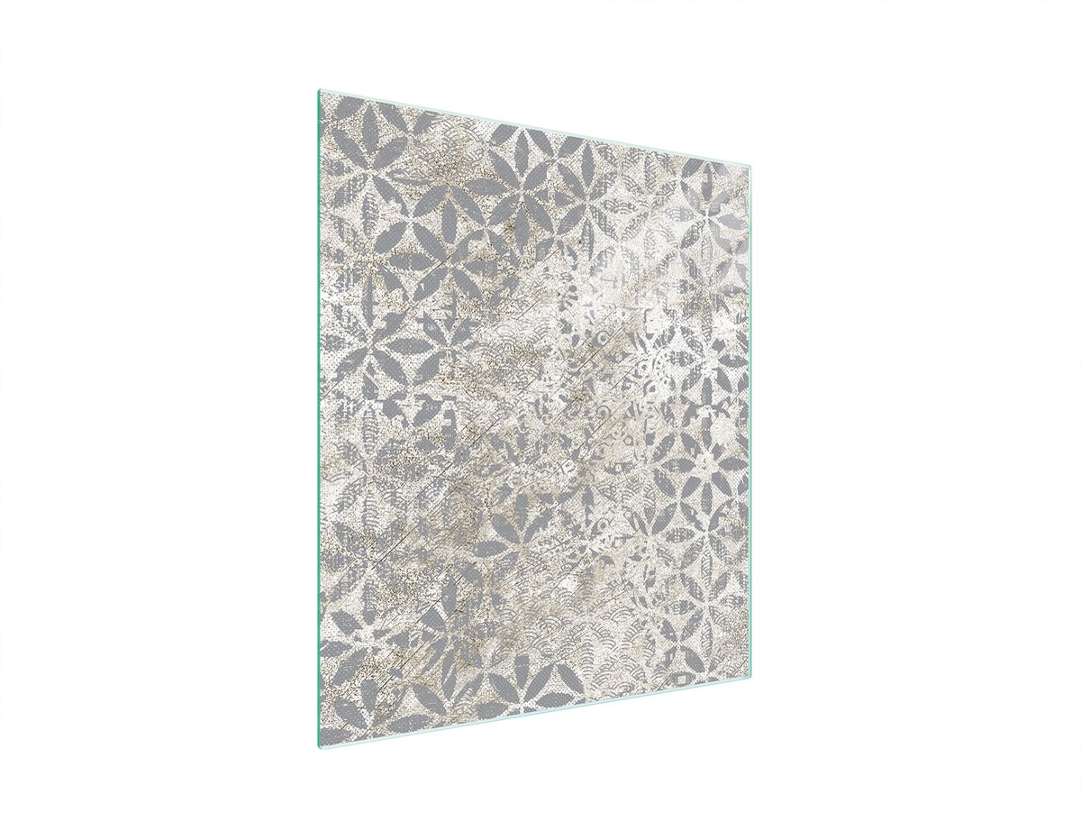 TMK ArtDeko Serie - Glazen Snijplank - 45x52 cm - Grijs - Gehuld Glas