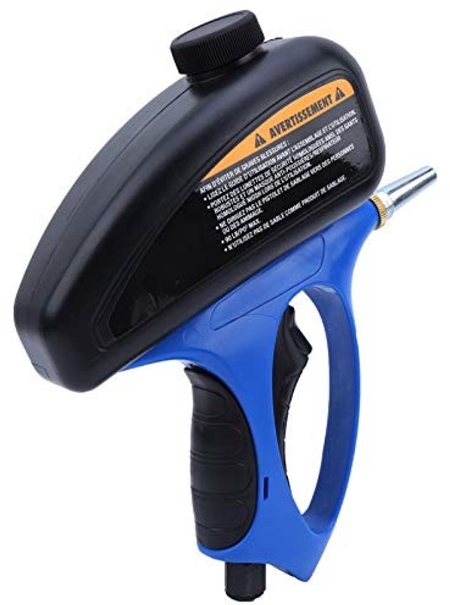 aladdien - Draagbare zandstraler - Professionele anti-roest zandstraler - Handheld formaat - Pneumatische zandstraler - Geschikt voor diverse opperv...