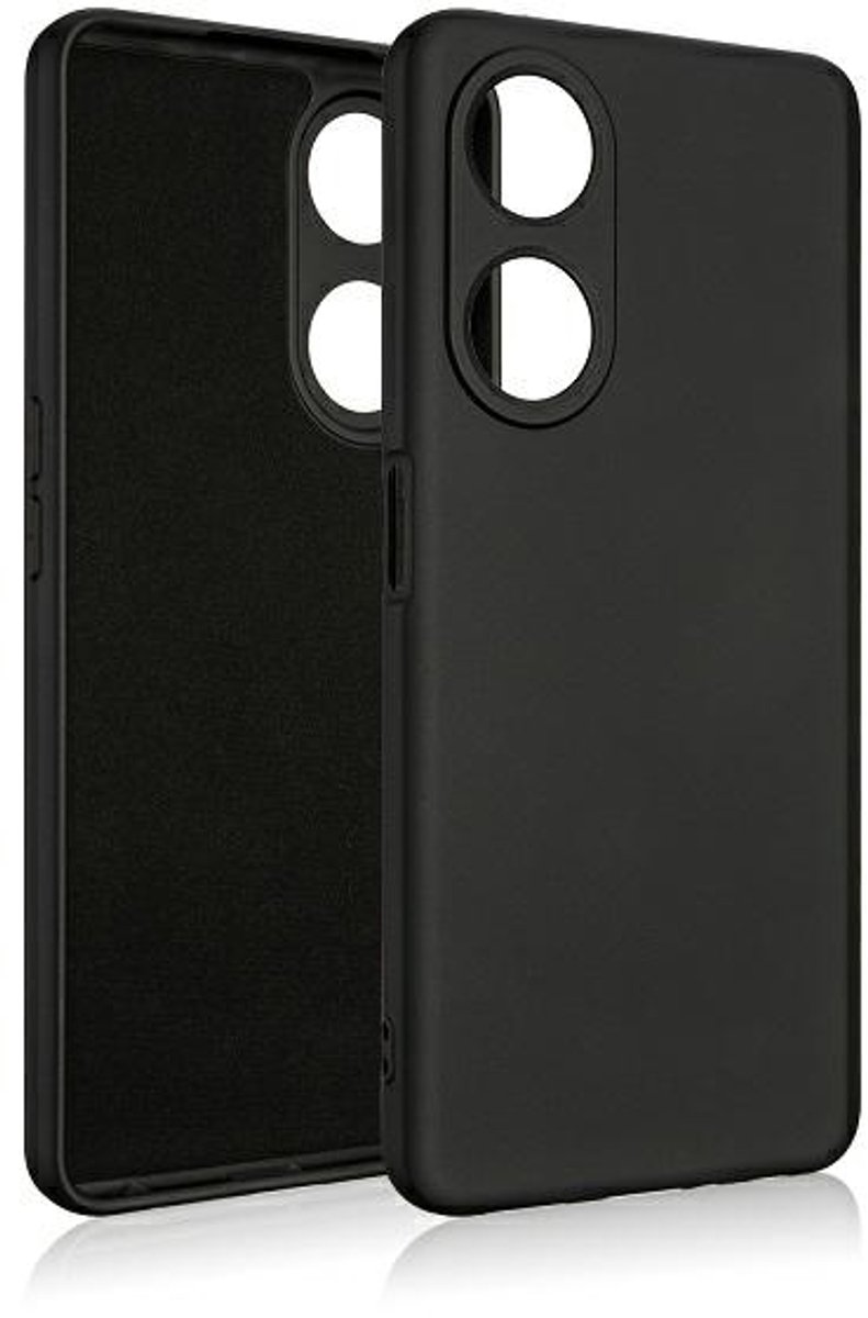 Beline Siliconen Hoesje Oppo A98 zwart/zwart