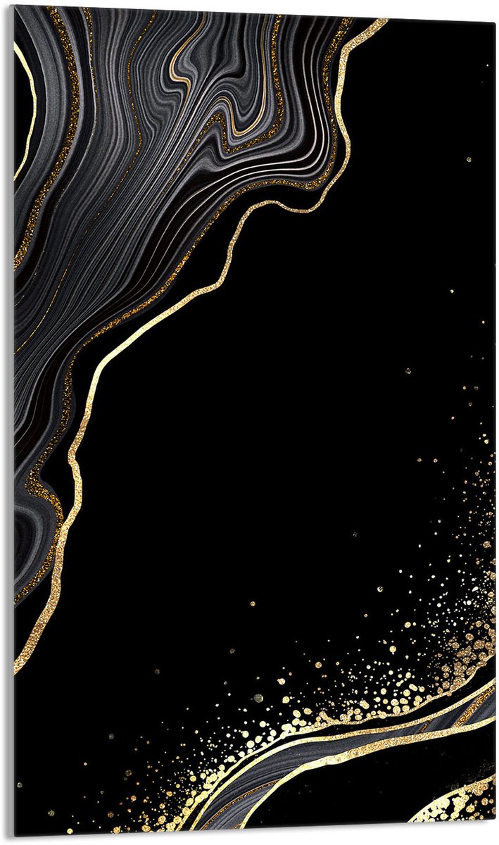 TMK ArtDeko - Snijplank - 30x52cm - Marmereffect - Glas