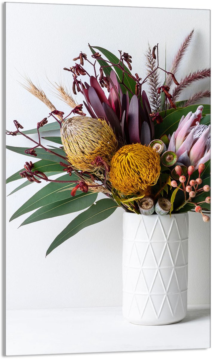 TMK ArtDeko - Snijplank - 30x52 cm - Bloemen - Glas