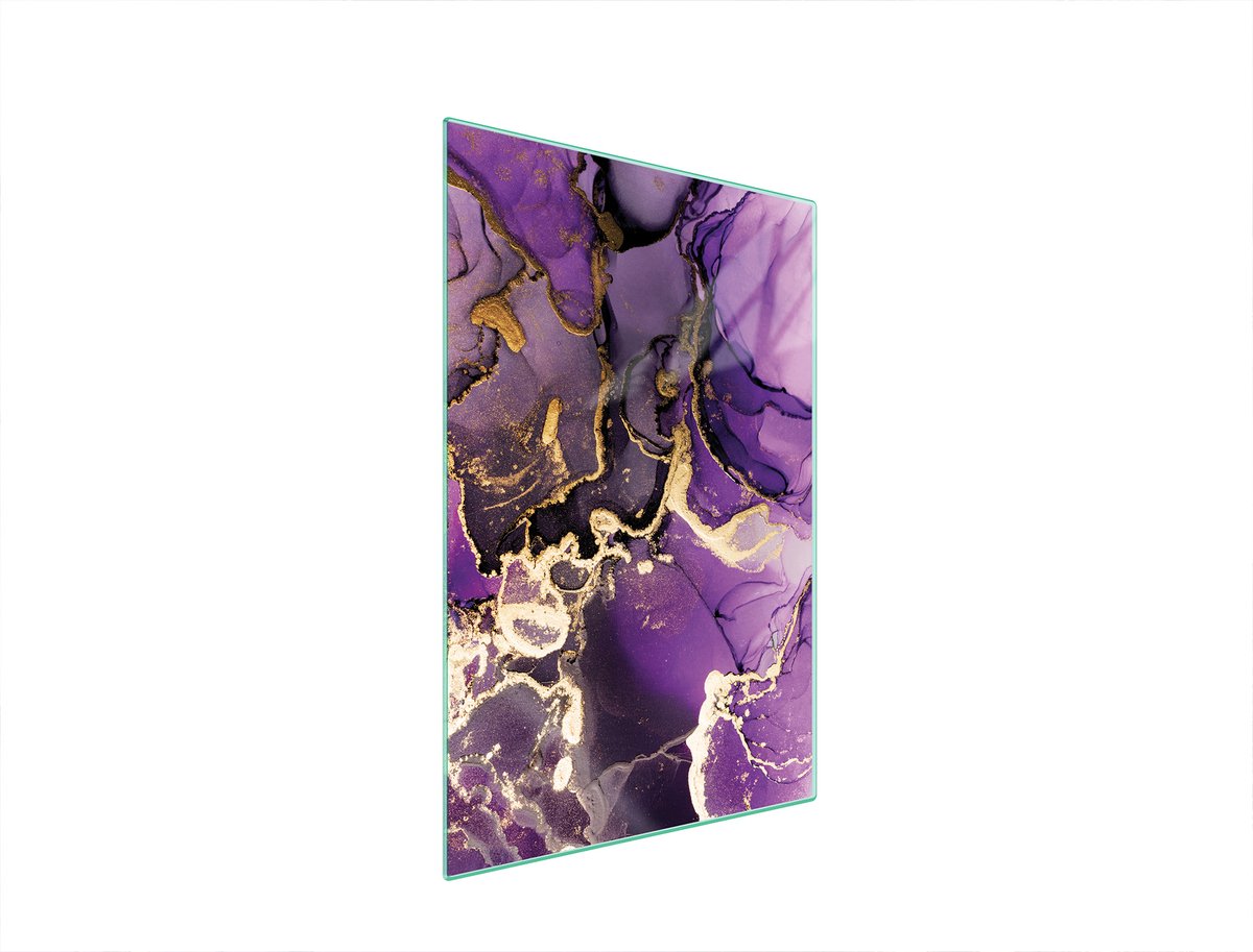 TMK ArtDeko - Snijplank - Fiolet - 35x52 cm - Tempered Glass