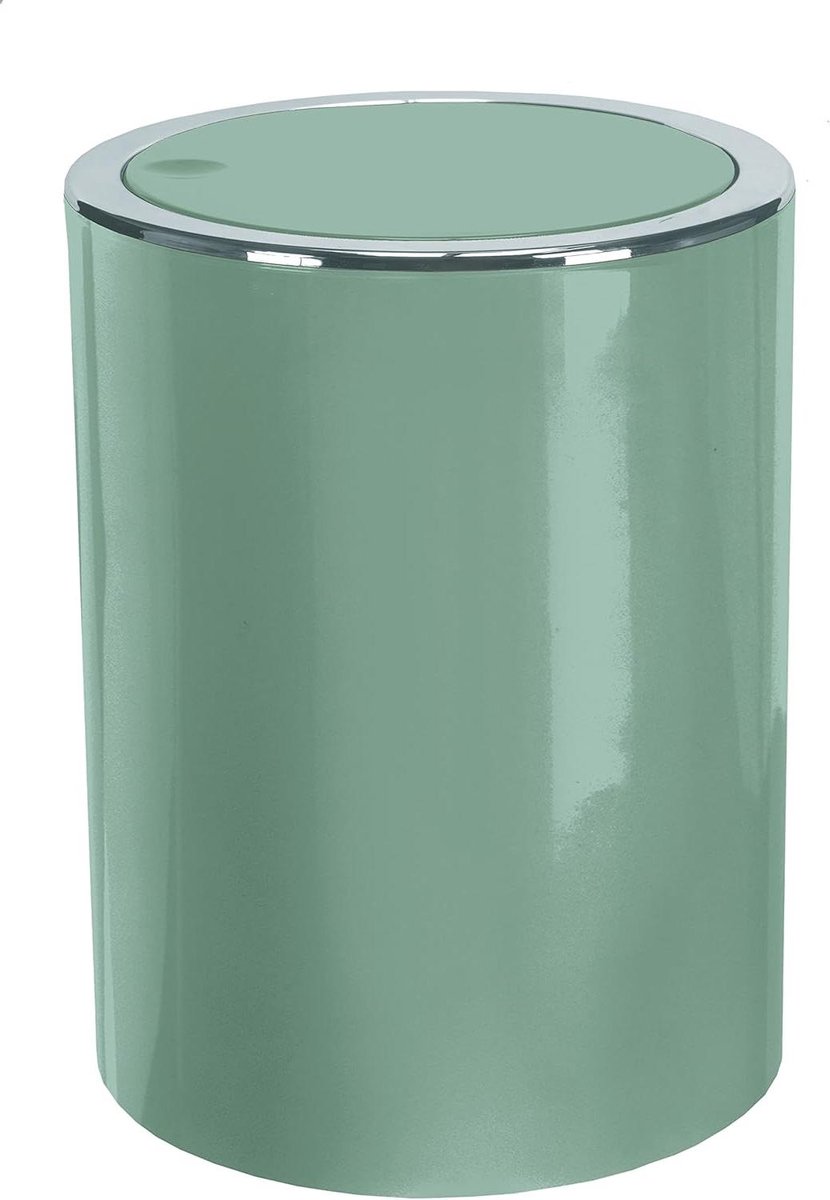 Cosmetica emmer - Afvalemmer badkamer - Afval scheiden - Klapdeksel - 5 liter - Maledivia
