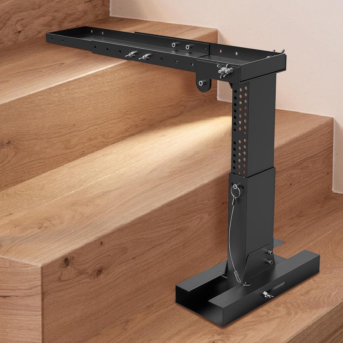 Ladder Leveller - Ladder Stabilizer - Veilig Werken - Verstelbaar voor Trappen - 34-48 cm - Zwart