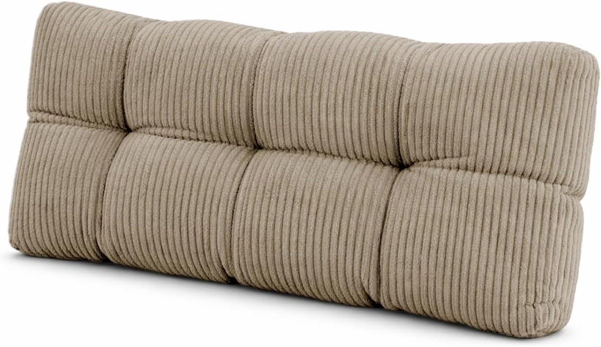 1200x694.jpg Palletkussen Rugkussen - Loungekussen Bank - Ontspannen Buiten - Gewatteerd Corduroy - 120x40x12 cm - Beige - Afbeelding 1