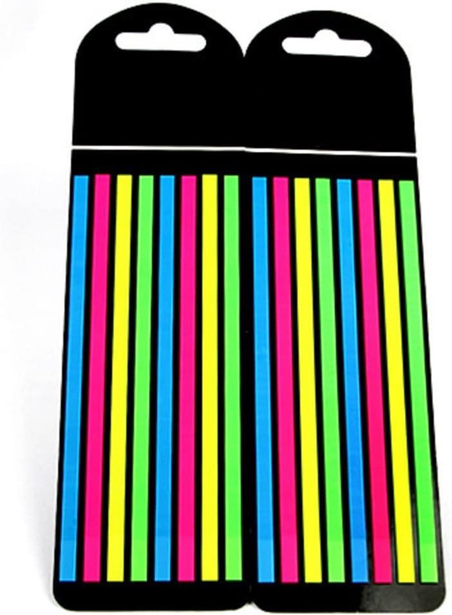 Pagina Markers - Index Tabs - Boeken Markeren - Doorschijnend - 140mm x 5mm - Meerkleurig