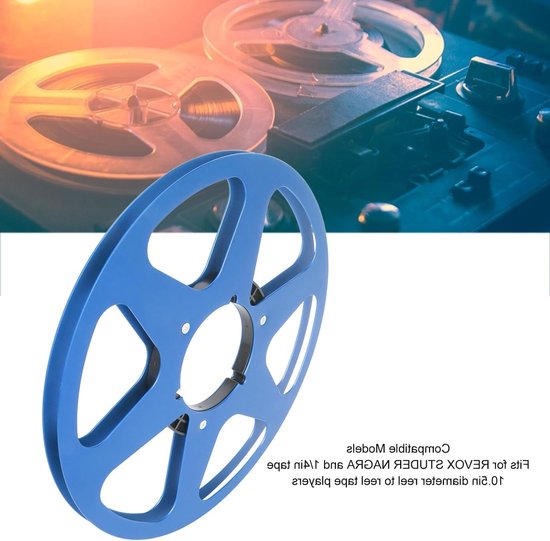 Lege 1/4 10.5 Inch Tape Reel met 6 Gaten, Universele Aluminium Opname Reel voor Geluidsbanden, Ideaal voor Nab en REVOX Studer, Perfect voor Audioproductie — afbeelding 5