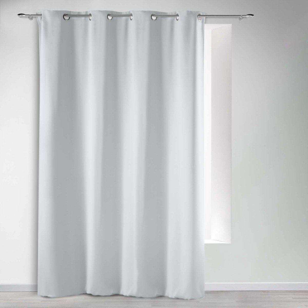 Livetti® Gordijn met oogje kantenklaar gordijn 140x240cm - Wit
