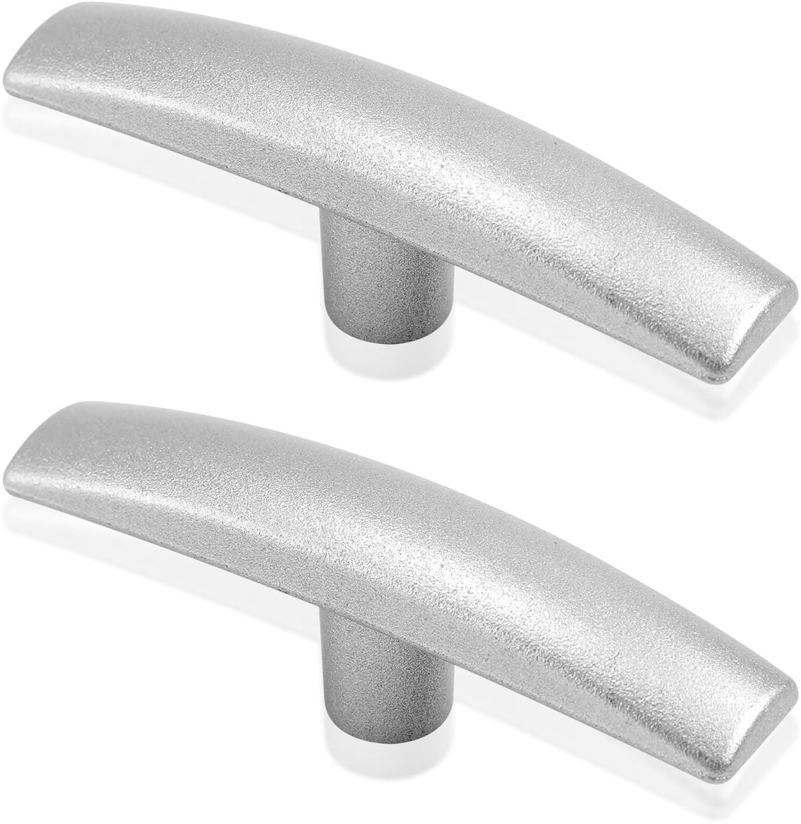 Dailygoody - Afvalkleppenhandgrepen - Vervanging voor Watertankafsluiters - Zilver - Metalen Afvalwaterklephandgrepen - Geschikt voor RV's - 2 Stuks