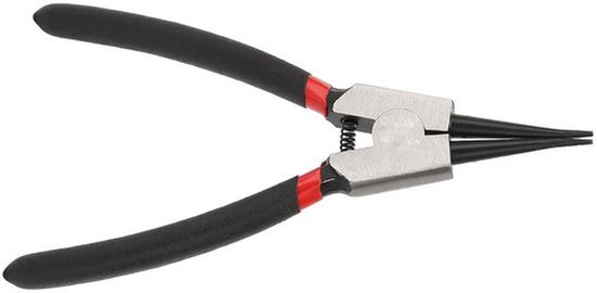 SnelShoppen - Lock Ring Pliers, Rechte Externe Ringverwijderaar, Carbon Staal met Rubber Handvat, Precisie Gereedschap voor Thuis, Werkplaats en Servi van Snelshoppen — afbeelding 2