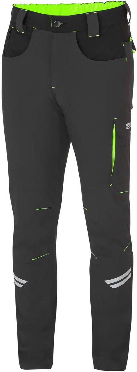 SPARCO werkbroek tech light kansas - grijs/groen - maat l