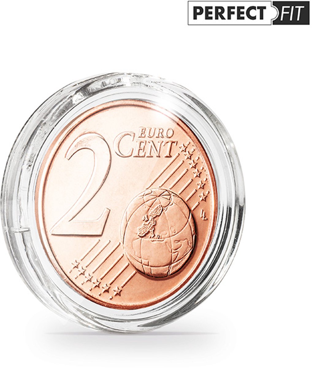 ULTRA - Muntcapsule - Muntcapsules, perfect passend voor 2 eurocentmunten (18,75 mm), verpakking van 100 stuks