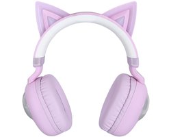 Dailygoody - Bluetooth-Hoofdtelefoon - Hoofdtelefoon voor Kinderen - Professionele Geluidsbeveiliging - Cat-oortelefoon - Draadloos met Microfoon -