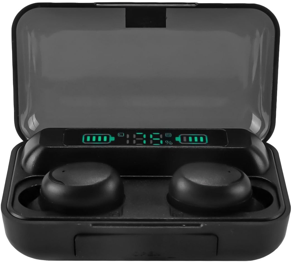 Dailygoody In-ear oordopjes - Bluetooth 5.0 - Draadloos met LED-display - Zwart - Stereo headset - Geschikt voor dagelijks gebruik - Model 0648