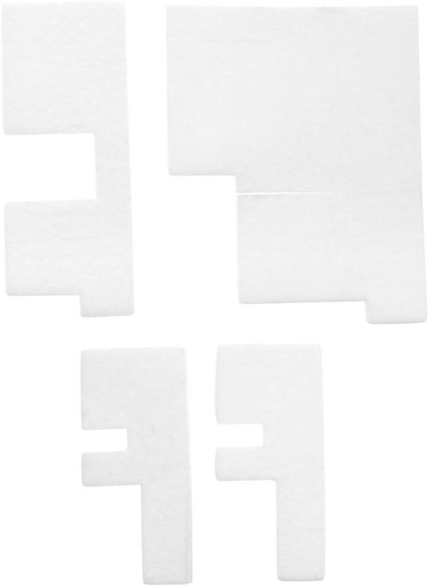 - Vervangbare inktcartridge voor Canon printers - Set van 4 stuks - Compatibel met Canon printermodellen G1100 G2100 G4400 G2210 - Afval inktcartridge pad spons QY5-0602 QY5-0517-000