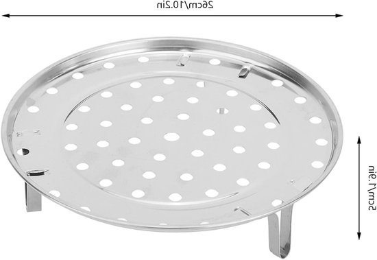 Stalen Stoomhouder Bakje voor Groenten, Kookaccessoires voor Pannen en Vleesbereiding, Ideaal voor Keuken en Koken — afbeelding 4
