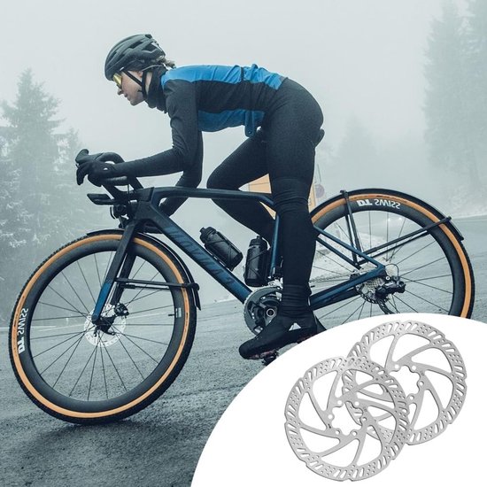 Set van 2 RVS Fietsschijfremmen 160mm met 12 Schroeven voor Mountainbike en Racefiets - Hoge Kwaliteit, Duurzaam en Betrouwbaar — afbeelding 3