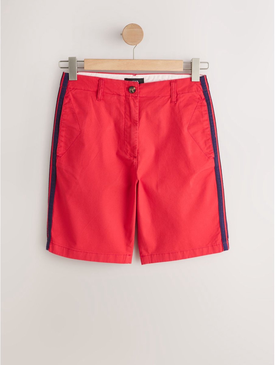 Next - Dames - Chinoshort met zijstreep - Rood