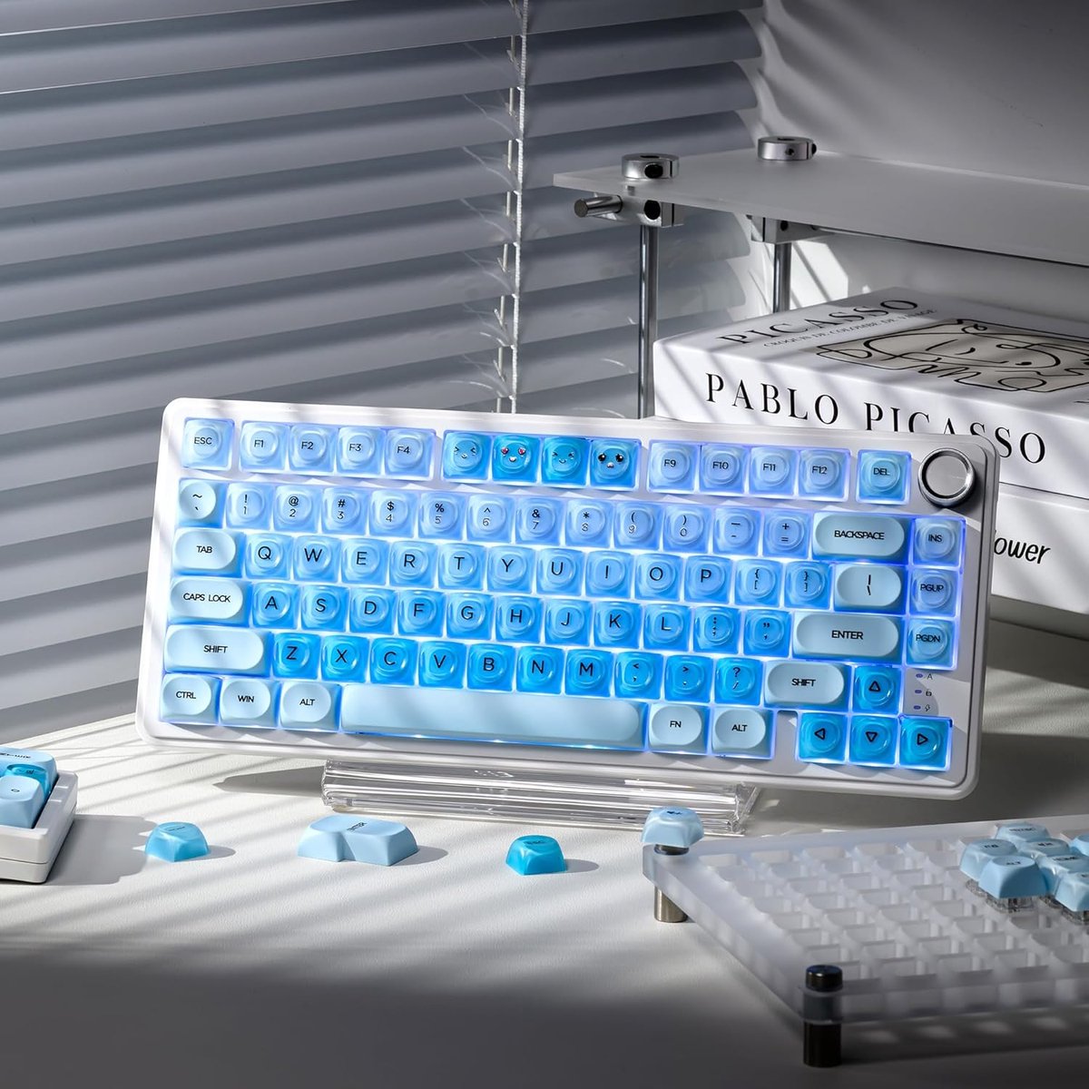 Draadloos Toetsenbord Keycaps - Blauw thumbnail 5