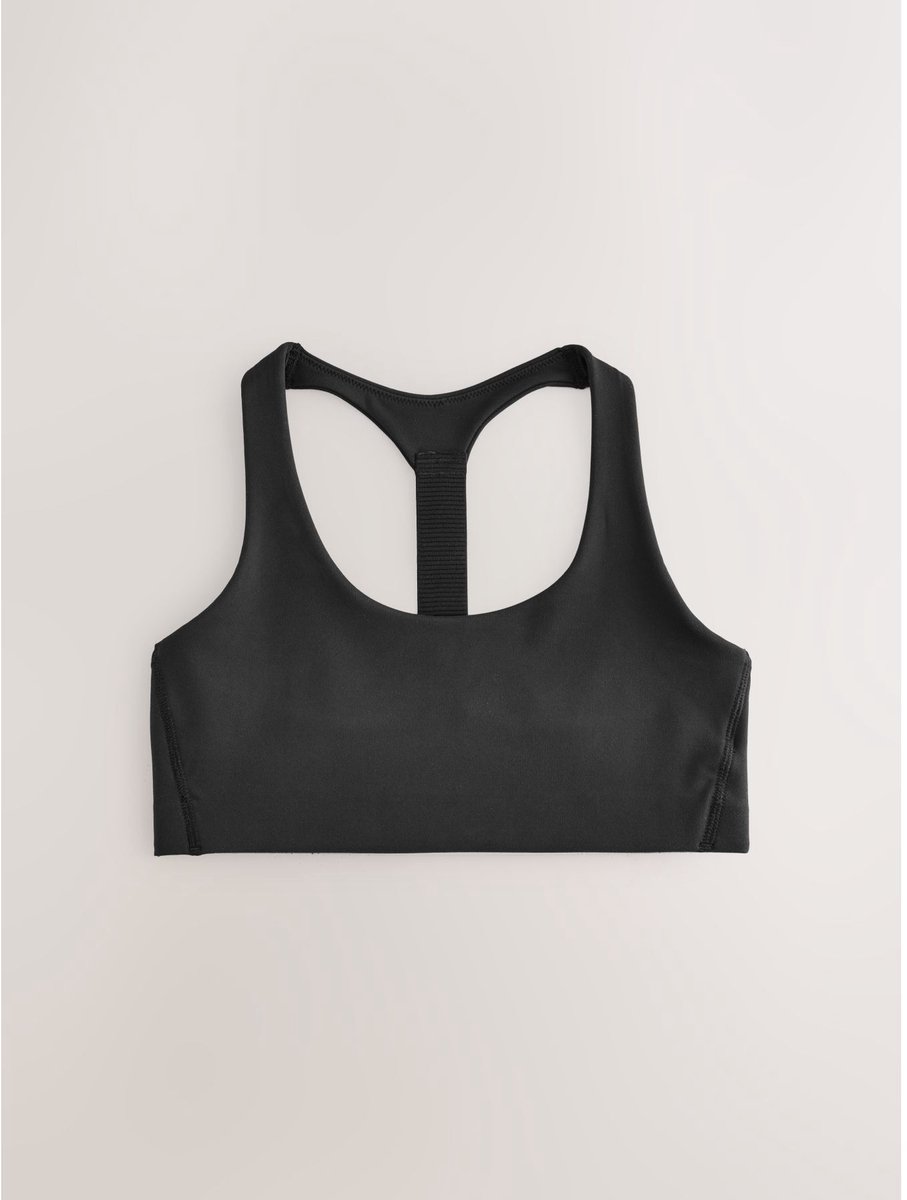 Next Dames - Sportbeha voor medium impact met T-achterzijde - Zwart Black