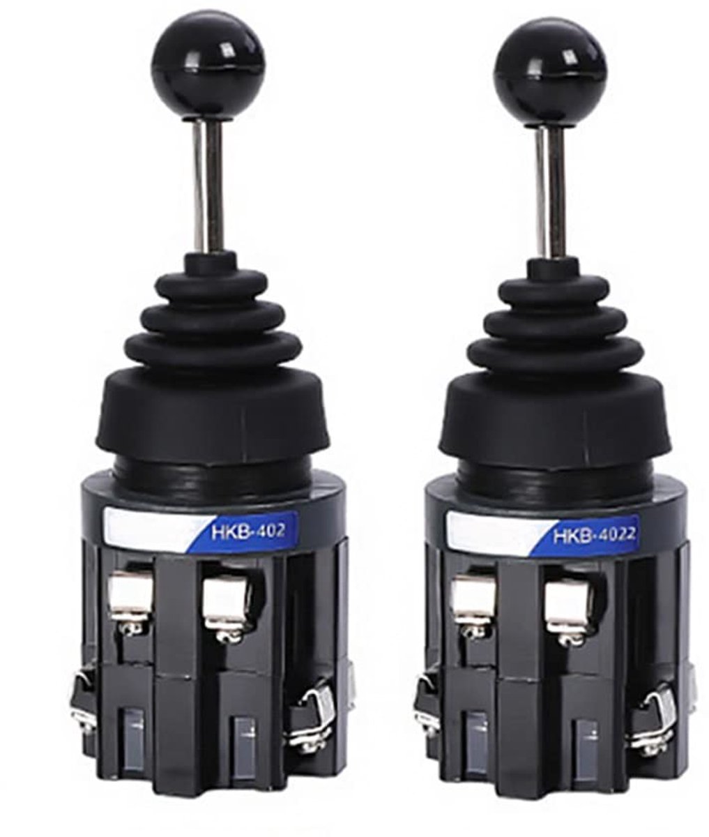 Dailygoody - Joystick - Master Switch - 2x 30mm - Met Auto-Reset - Cross Rocker - Voor Speelervaring - Geschikt voor Games - Kleur: Zwart