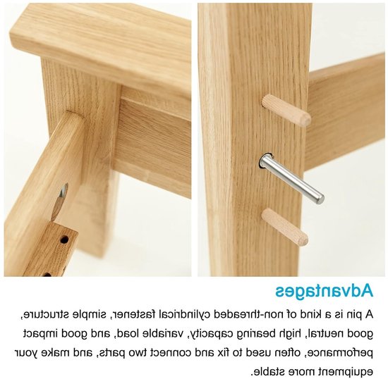 Dowel Pins 4 x 14 mm - 30 Stuks RVS Steunpinnen voor Meubelinstallatie, DIY en Industrie — afbeelding 3