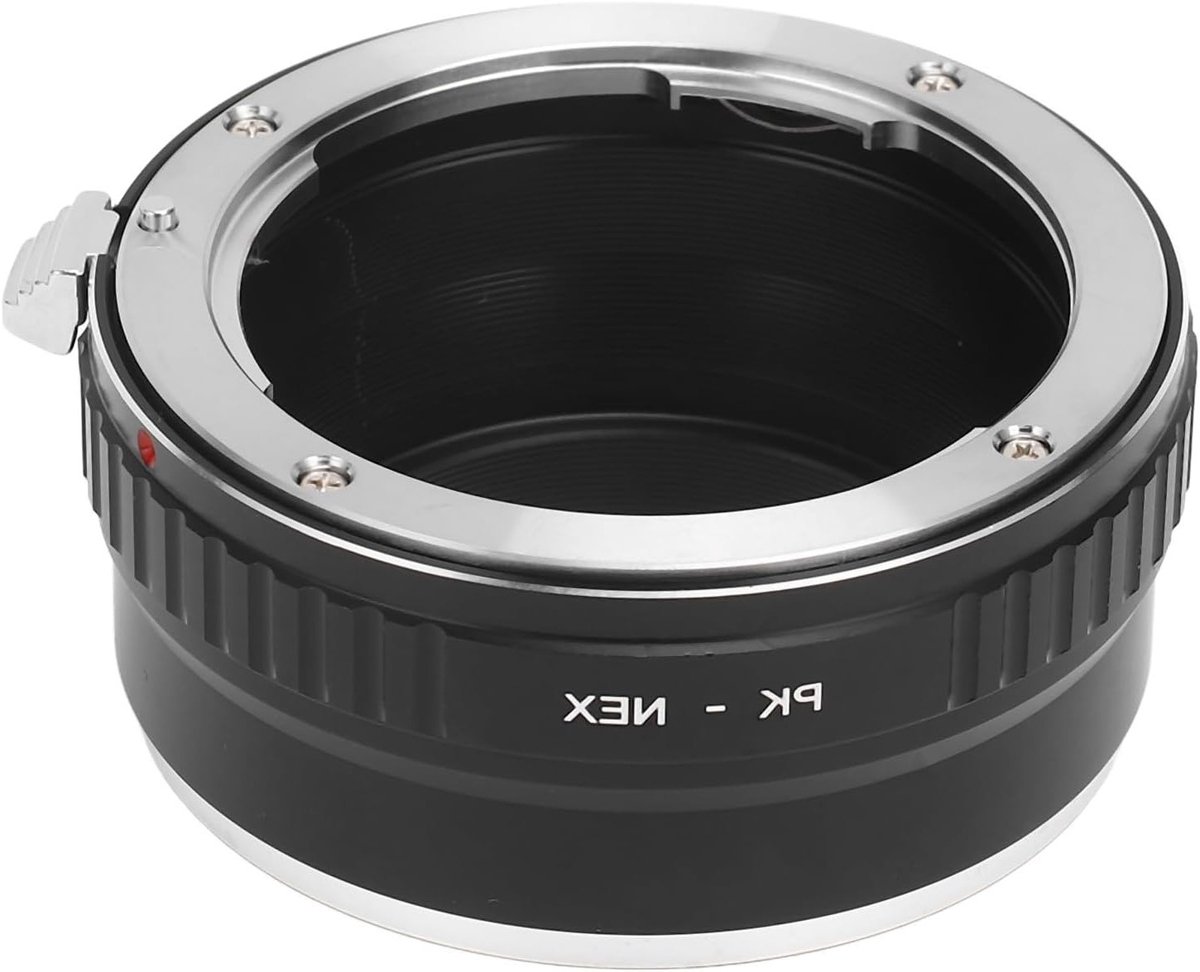 Camera Lens Adapter Ring voor PK naar NEX, Handmatige Focus Lens Mount Adapter voor NEX Camera's, Compatibel met NEX C3, A7, A6500 en A6000, Ideaal voor Fotografie en Videografie