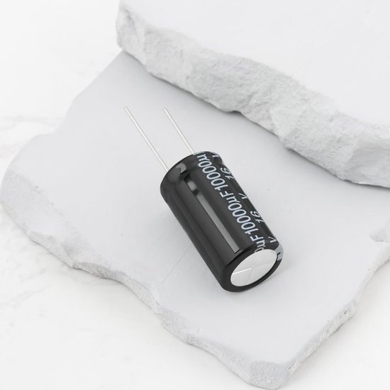 Allecto - Radiale Lood Aluminium Elektrolytische Condensatoren - 10 Stuks - 10000μF 16V - Voor Audio Versterkers - Hoge Capaciteit - Betrouwbaar en... van Merkloos — afbeelding 4