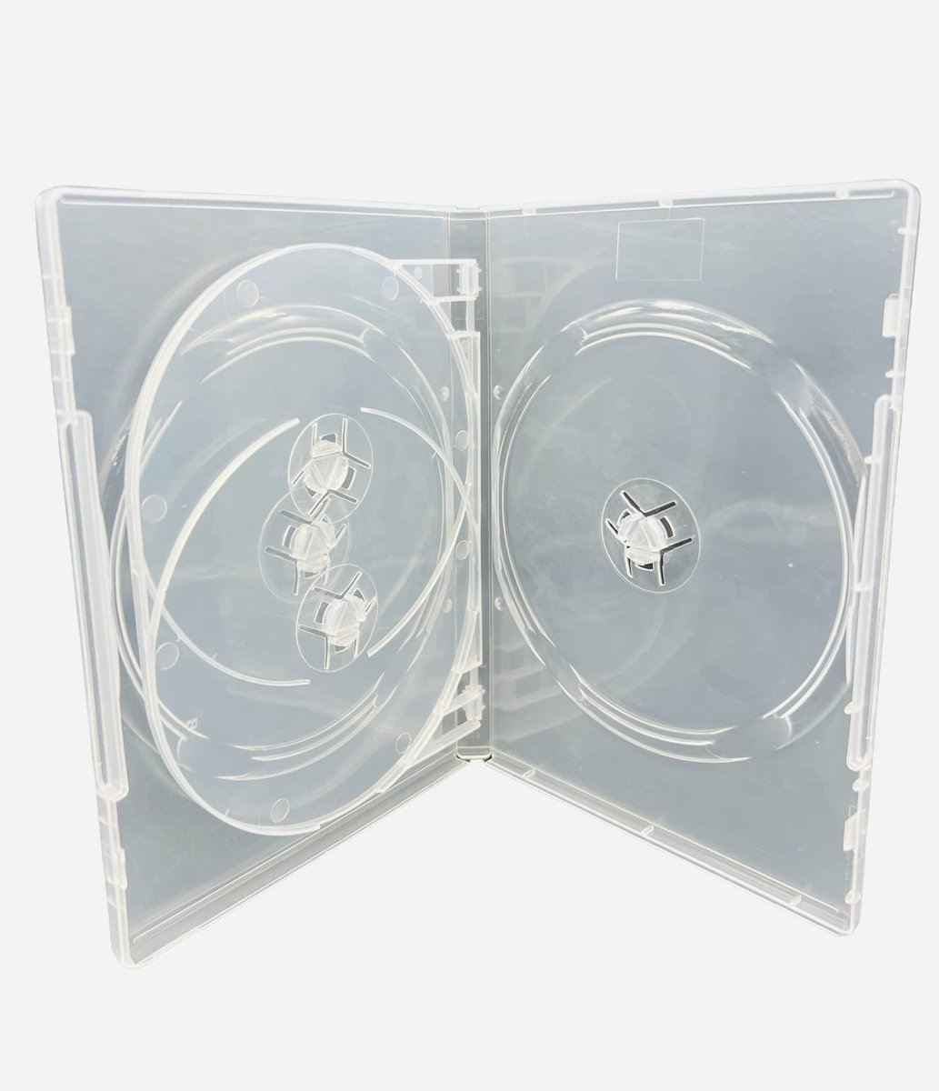 Dailygoody - DVD/CD/Blu-Ray Cases - 50 Stuks - Robuust Ontwerp - 14mm - Transparant - Geschikt voor Archiveren - Ideaal voor Opslag