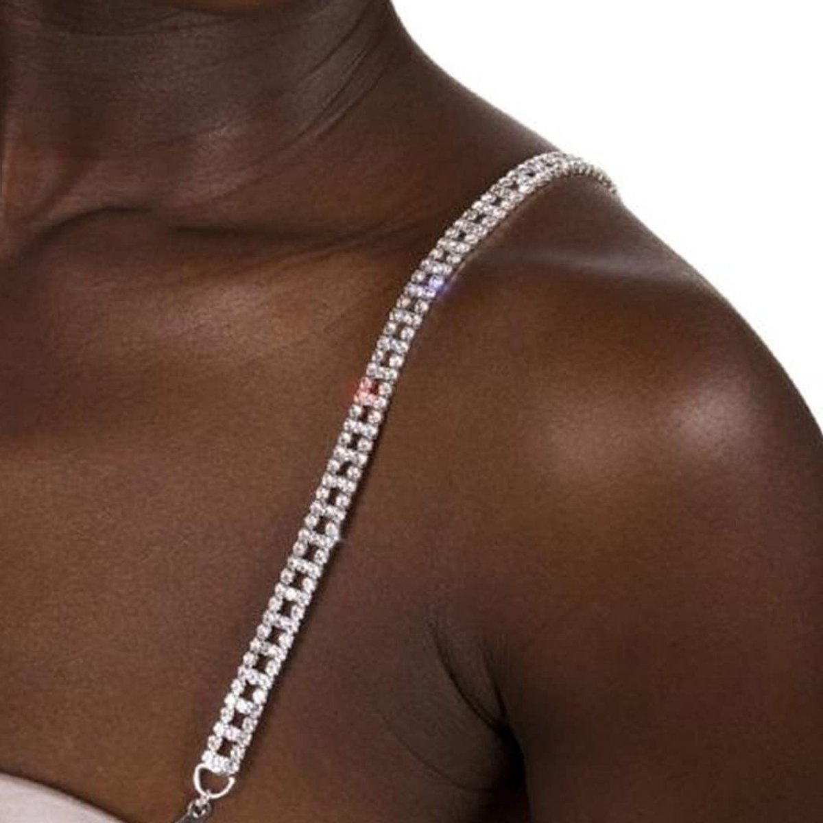 Rhinestone BH Bandjes met Kristallen - Antislip Schouderbanden voor Dames, Verstelbaar en Comfortabel