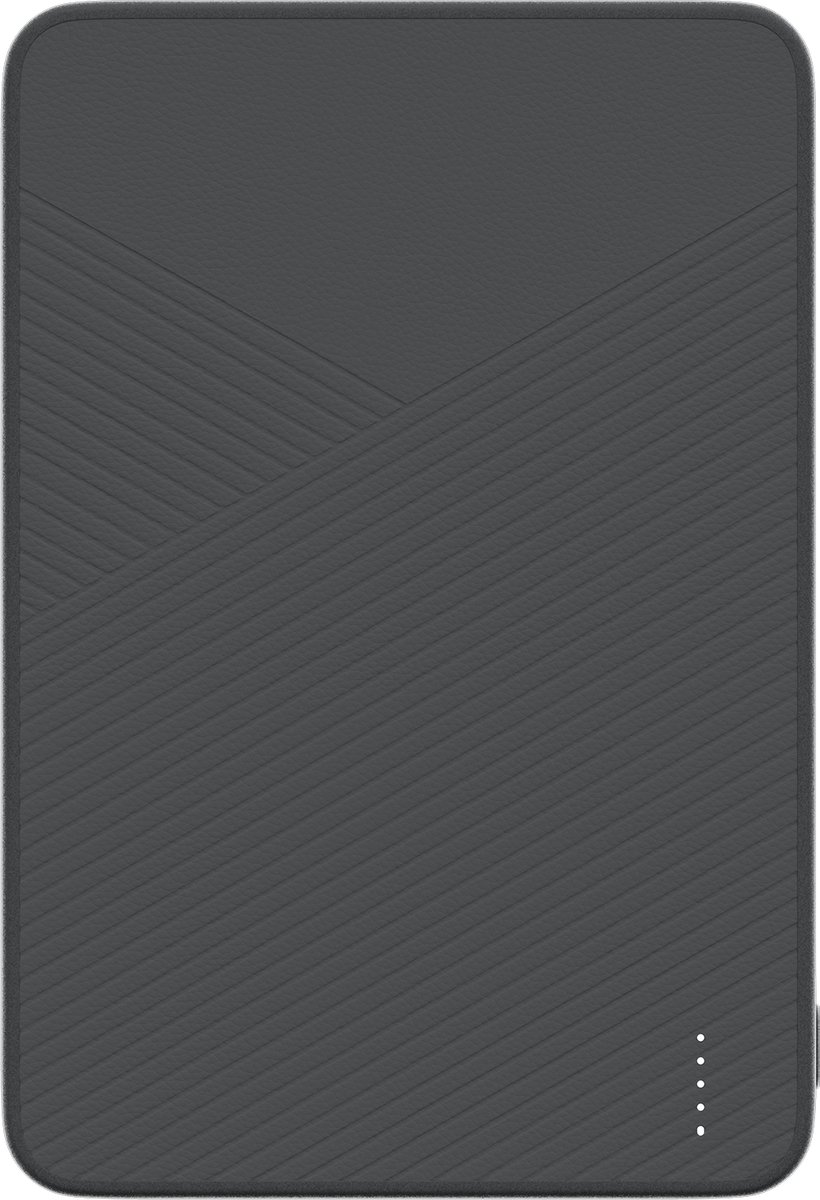 Twelve South PowerCapsule Powerbank – Qi2-gecertificeerd Magnetisch Draadloos Opladen tot 15W – Dubbele Output Draadloos en USB-C – 5000mAh Capaciteit - Zwart