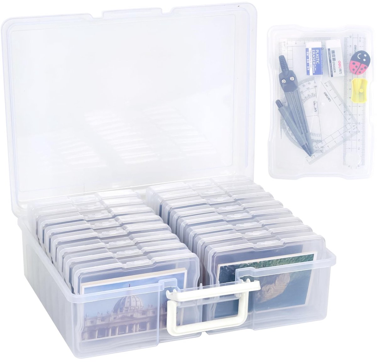 Allecto - Photo Storage Box - Foto-opslag - Ruime capaciteit - Transparant - Photo Organiser - Perfect voor het ordenen van herinneringen - Geschik...