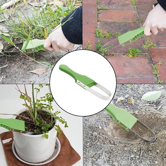 Onkruidtrekker - Onkruidsteker - Onkruid Verwijderen - Handonkruidsteker - Handmatig Onkruidverwijderaar - Onkruidsteker Met Steel - Handtuinklauw - Tuingereedschap voor Wieden, Losmaken, Tuingadgets - Arbeidsbesparende Onkruidsteker - Groen van Merkloos	 — afbeelding 2