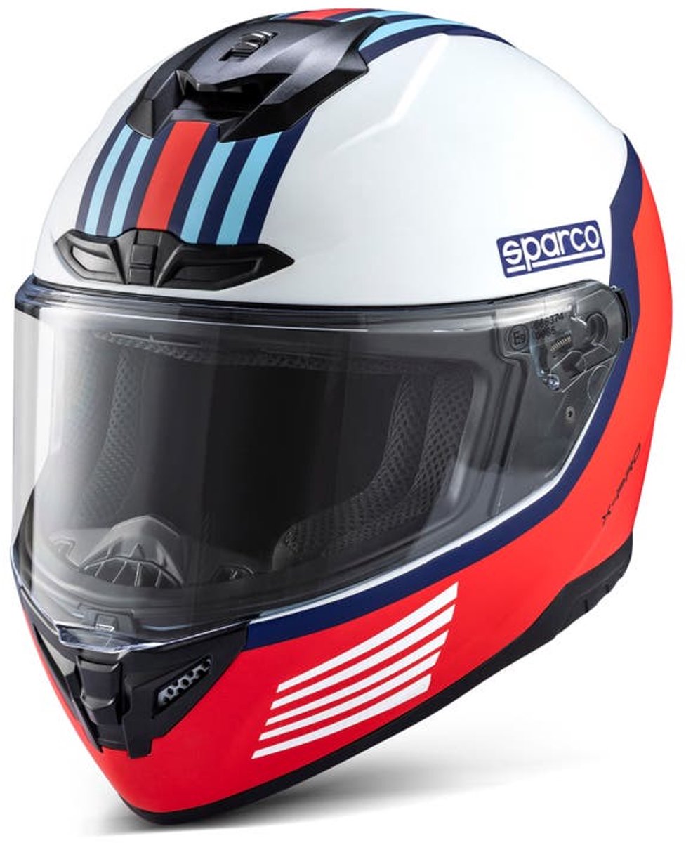 Sparco – X-Pro Integraalhelm – 003378MR – Motorhelm – Wit/Martini Racing – Xs-Xxl