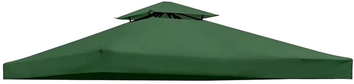 Vervangende dakhoes partytent - groen - 3 x 3 m - waterafstotend polyester